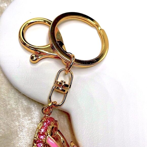 Bag charm, Key ring Gorgeous High Heel BeJeweled Charm l New - Picture 2 of 6